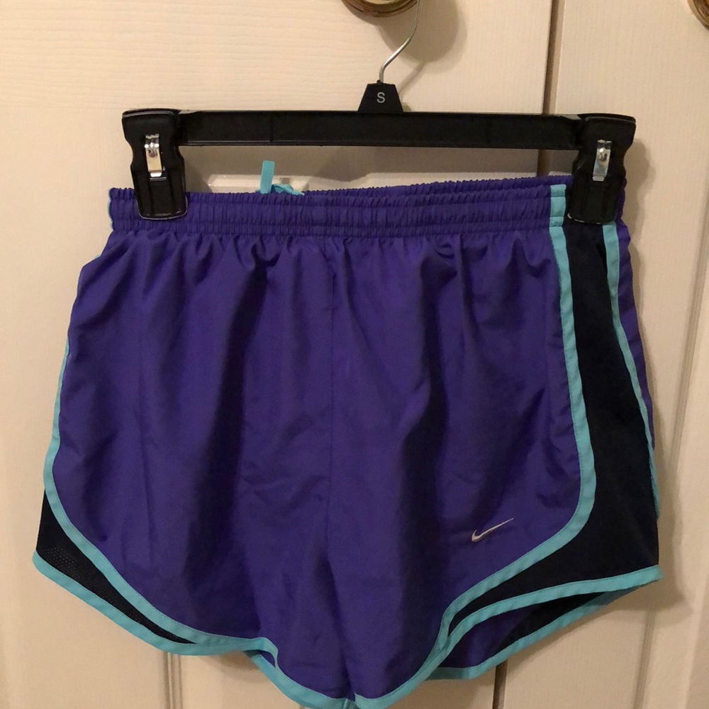 Purple Nike shorts